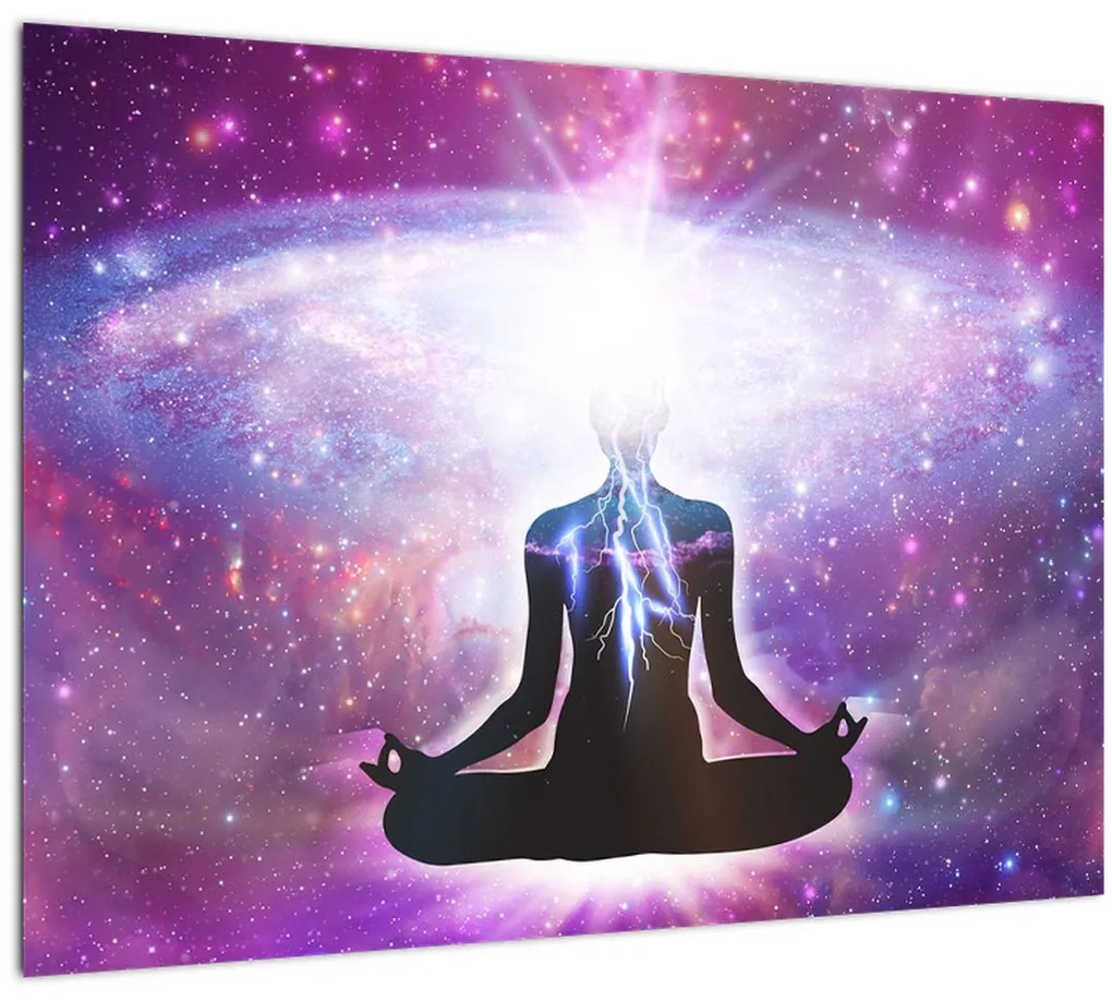 Sklenený obraz - Spojenie s vesmírom (70x50 cm)