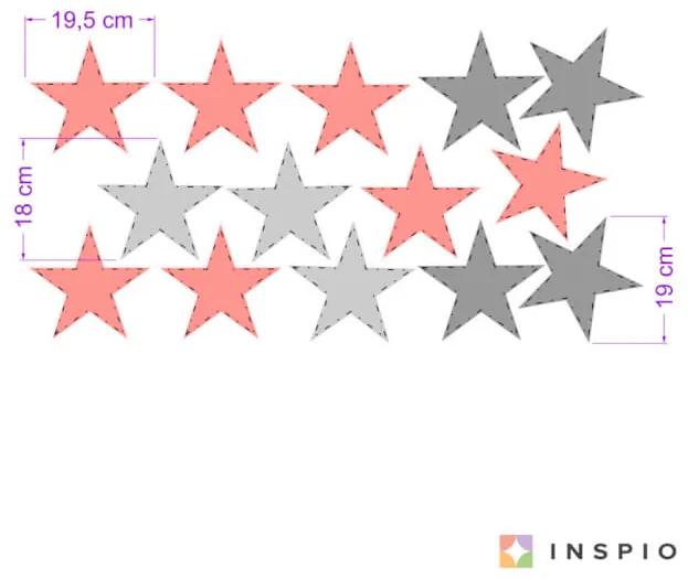Samolepky na stenu - Marhuľové hviezdy