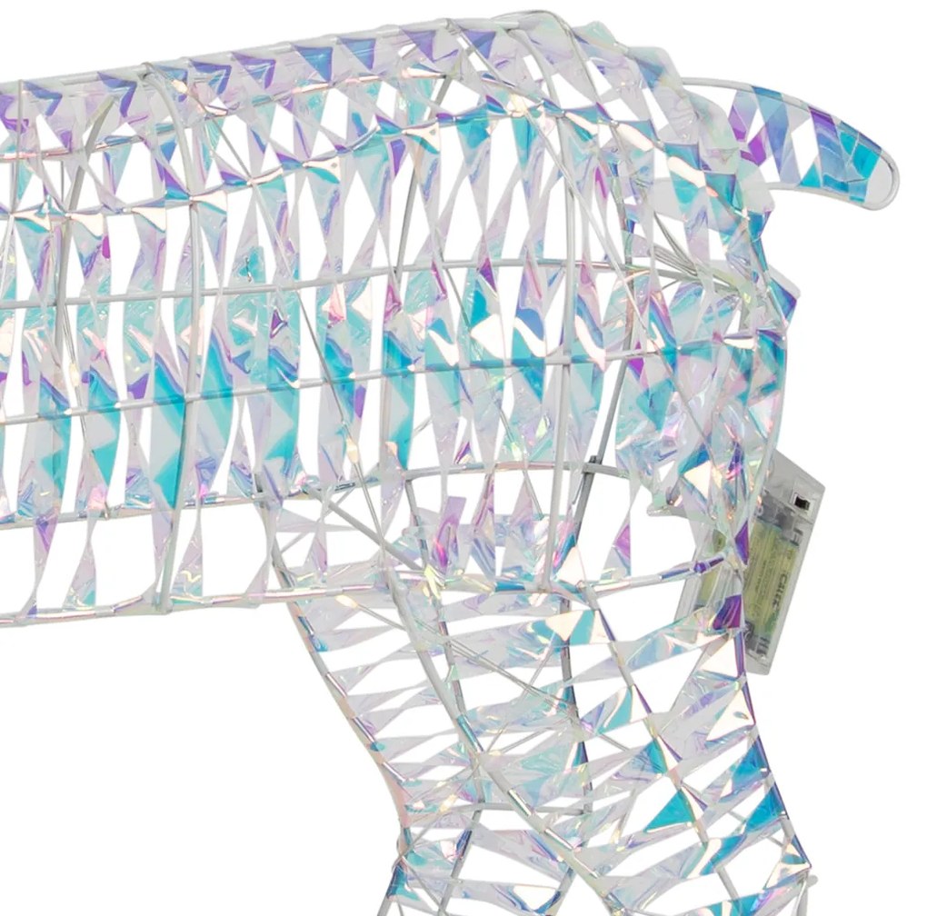 Vianočná stojaca lampa Dúhový jeleň 60 cm vrátane LED - Niji