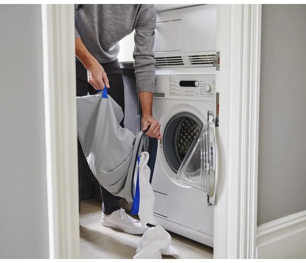 Antracitovosivý látkový kôš na bielizeň 2x30 l Tota – Joseph Joseph