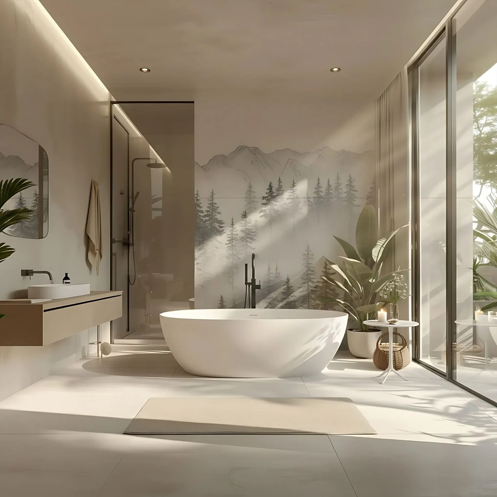 Rea Roma, voľne stojaca vaňa 170x75 cm, biela, zlatý matný click-clack, KPL-W7128