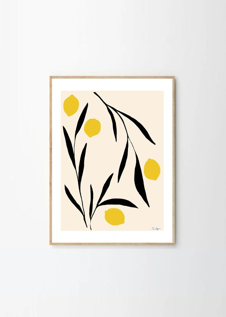 THE POSTER CLUB Autorský plagát Lemon by Anna Mörner 30 x 40 cm