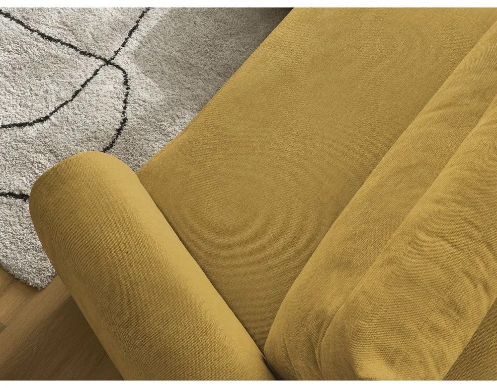 Okrovožltá rohová pohovka Aden – Bobochic Paris