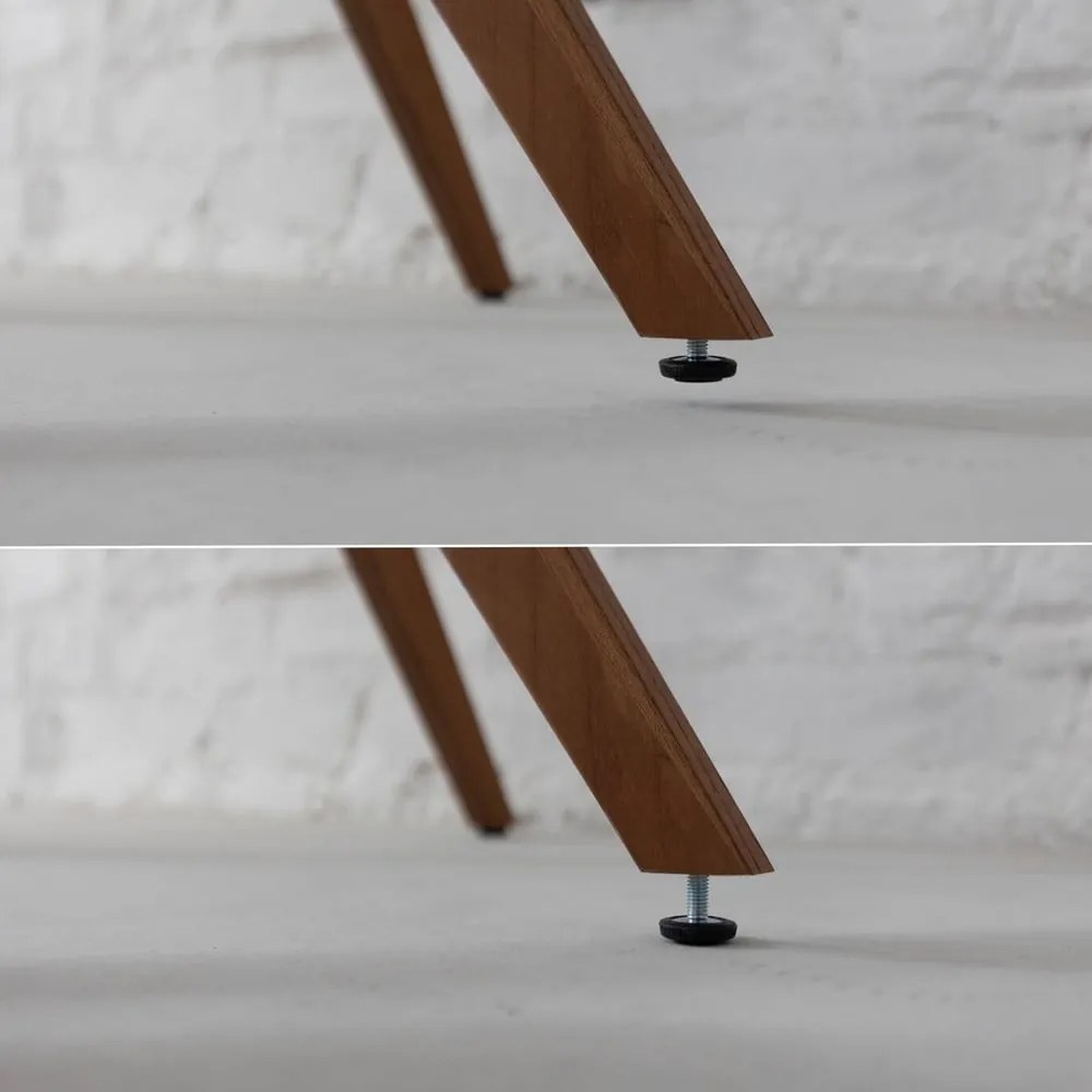 Okrúhly jedálenský stôl s doskou v dekore jaseňového dreva ø 90 cm Jubi – Ragaba