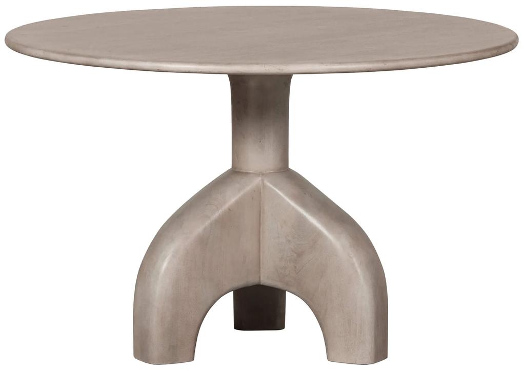 Jedálenský stôl hout ø 120 cm béžový MUZZA