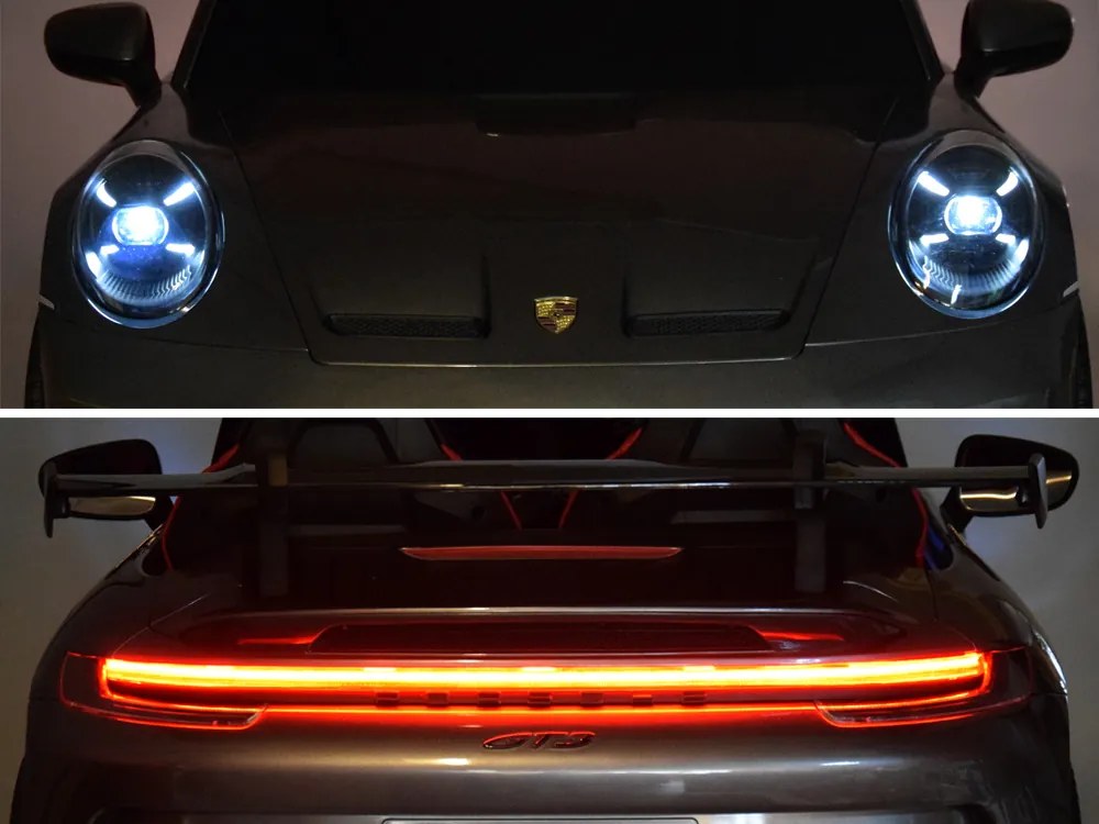 Auto na batériový pohon, lakované, DVOJMIESTNE, licencované Porsche 911GT3