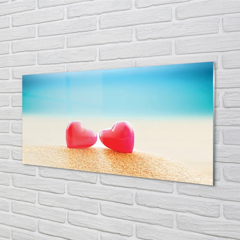 Obraz plexi Sea ​​srdce 125x50 cm