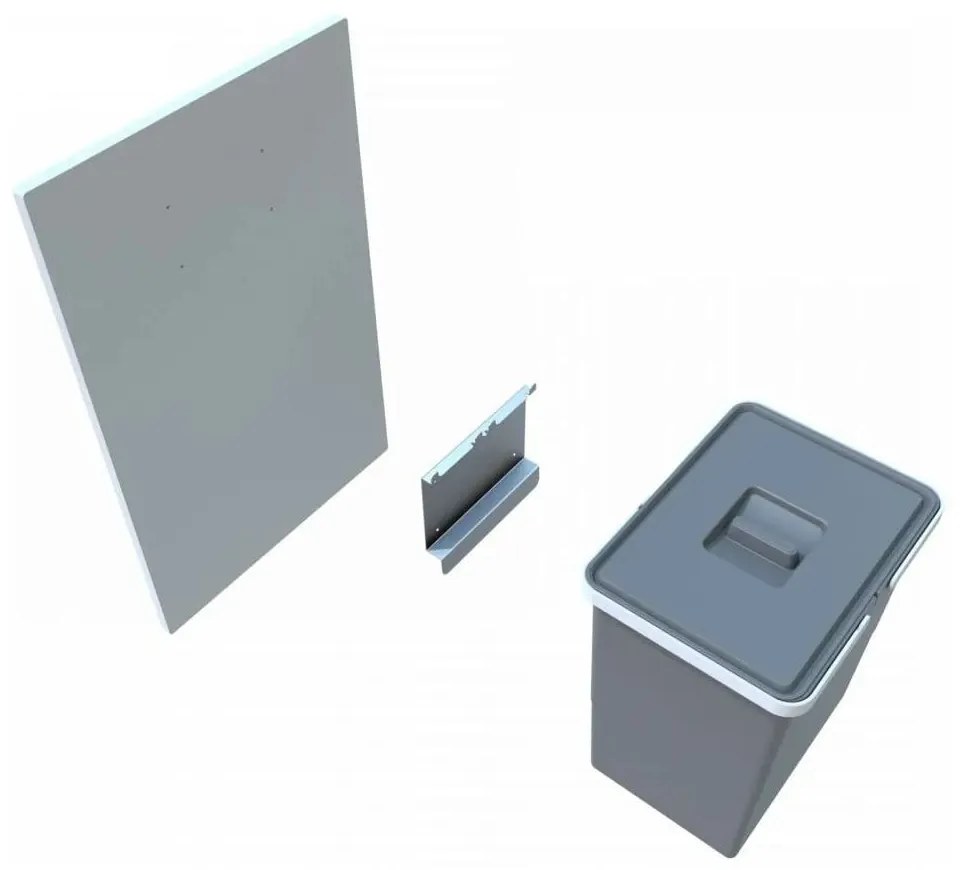 Vstavaný plastový odpadkový kôš 15 l Easy - Elletipi