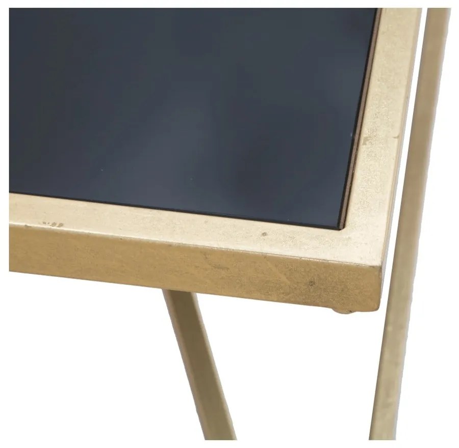 Konferenčný stôl s čiernou sklenenou doskou Mauro Ferretti Piramid, 110 × 60 cm