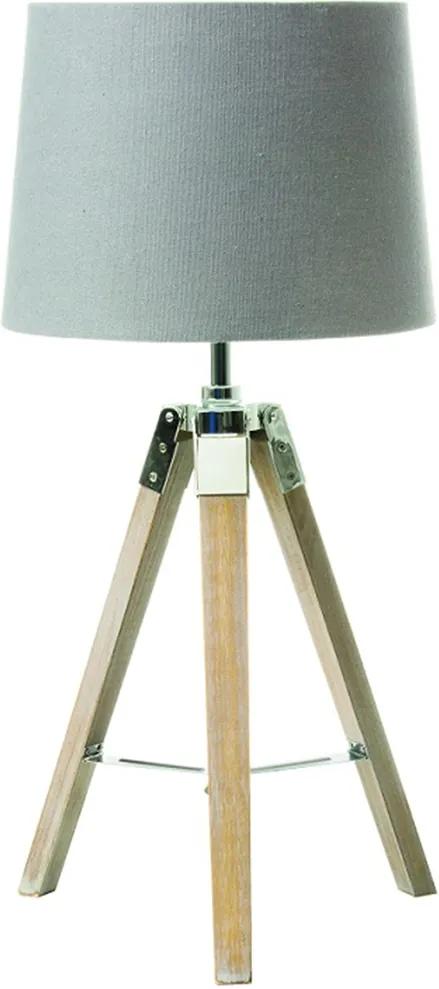 Stolná lampa, sivá, JADE TYP 2 8008-17B