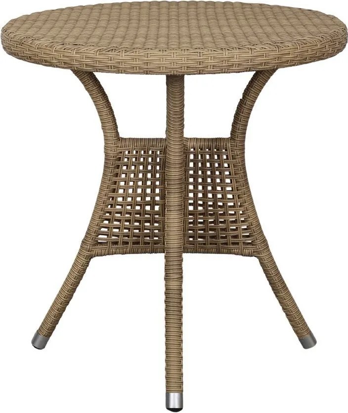 Vonkajší bistro stôl La Rochelle s výpletom - Ø 70*74 cm