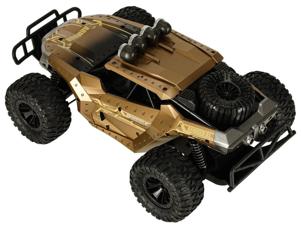 RC terénne driftové auto KIK 1:16, hnedé