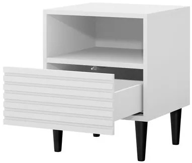 Nočný stolík Sorleto 1SZ, Farby: biela