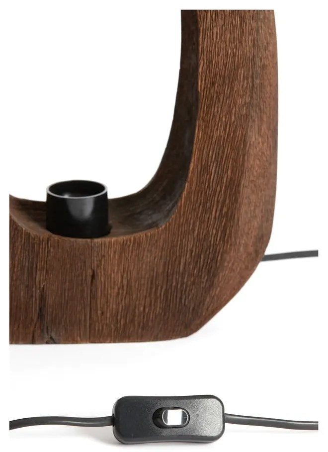 Hnedá stolová lampa (výška 30 cm) Kelafo – Light &amp; Living