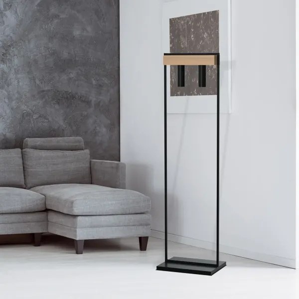 Stojacia lampa WEST 2xGU10/25W/230V čierna