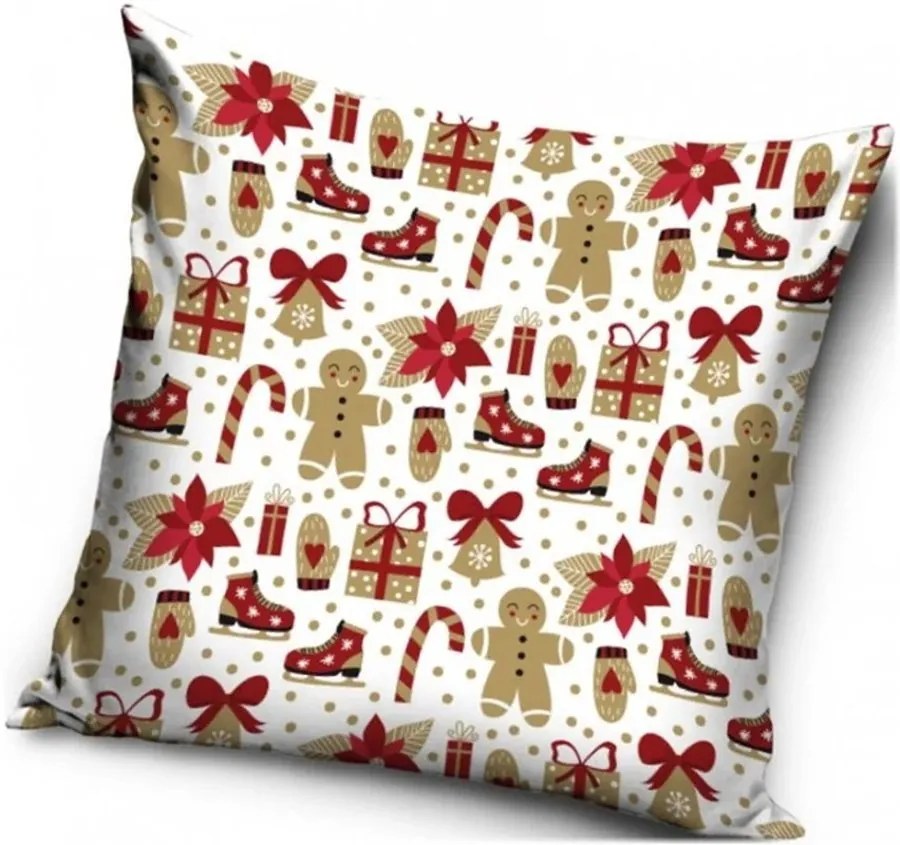 Vianočný vankúš s darčekmi - 40 x 40 cm