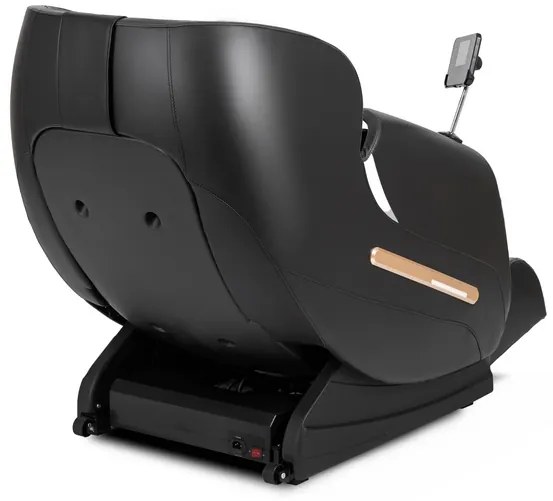 Masážne kreslo GALACTICO čierne, ekokoža, anglické menu