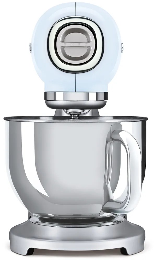 Kuchynský robot SMEG 50. rokov Retro Style s kovovou základňou 4,8 l pastelovo modrý, SMF02PBEU
