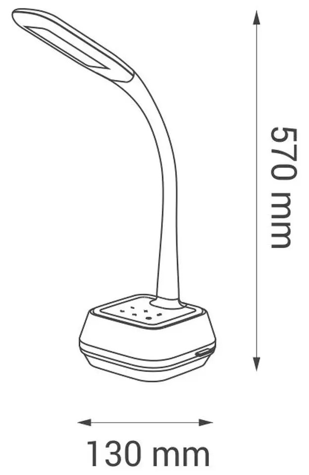 Kancelárska lampa s reproduktorom Voice Nilsen LED WHITE HG006 HG006