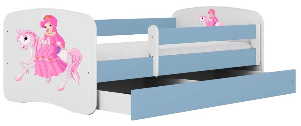 Detská posteľ Babydreams princezná a poník modrá