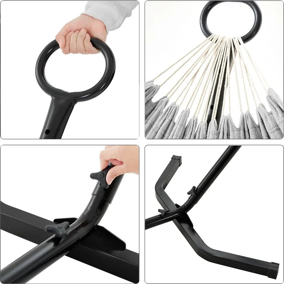 Hojdacia sieť 210 x 150 cm + stojan SONGMICS GHS001G01