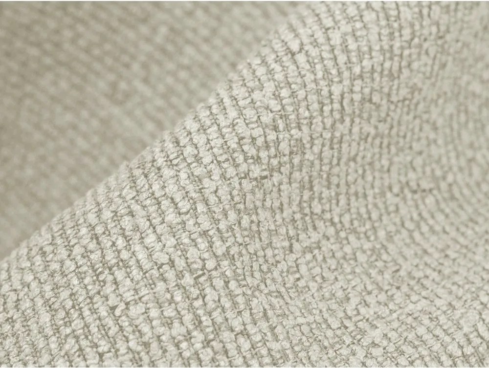 Béžová rohová pohovka z textílie buklé (ľavý roh/s leňoškou) Aloha – Makamii