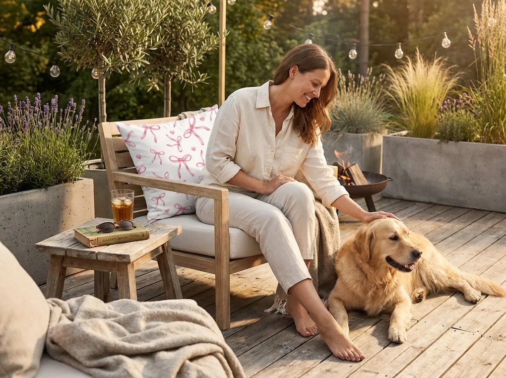 Obliečka na vankúš PINKABELLE 45x45 cm, biela