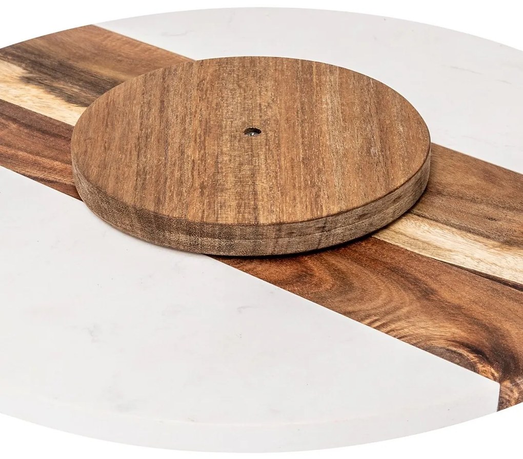 Mramorový otočný servírovací podnos Marie, (fi) 35 cm