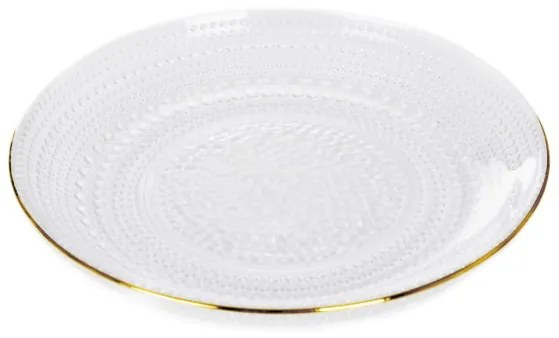 Dezertný tanier DAJANA so zlatým okrajom SS23 848754