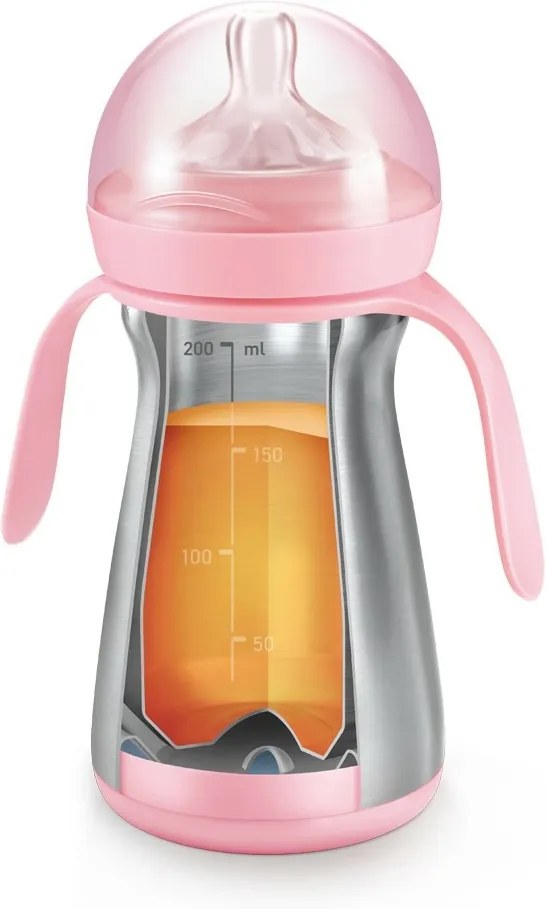 Tescoma Termo fľaša PAPU PAPI 200 ml, ružová