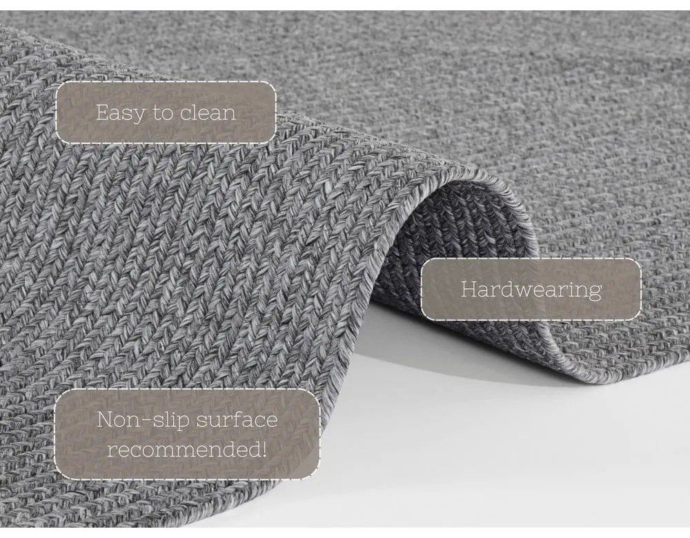 Sivý vonkajší koberec 150x80 cm - NORTHRUGS
