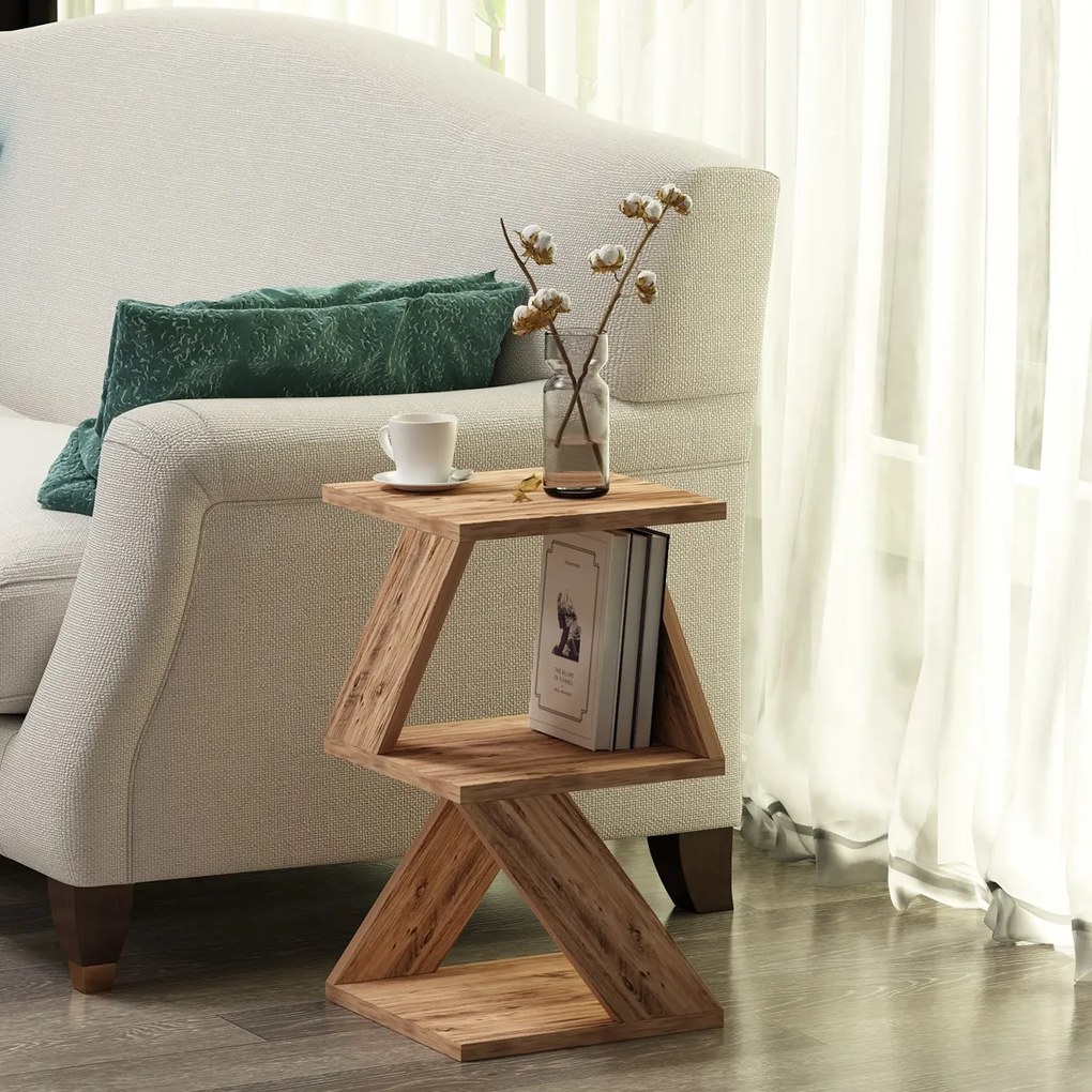 Odkladací stolík Albeni Atlantic Pine