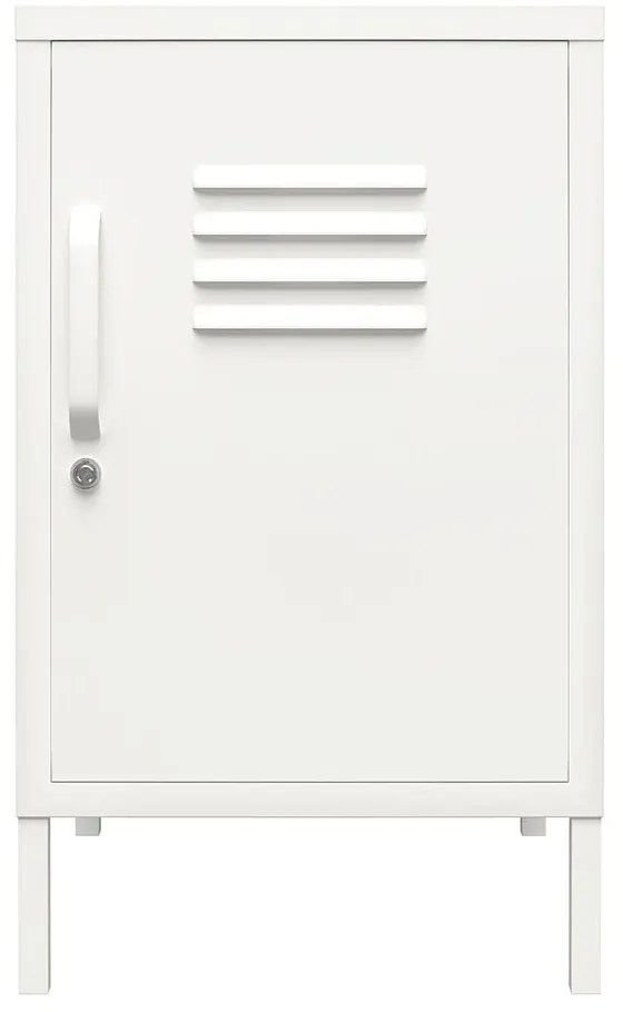 Biely kovový nočný stolík Mission District – Støraa