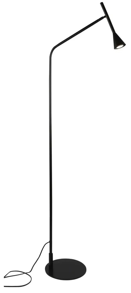 Moderná stojaca lampa Gygnus čierna