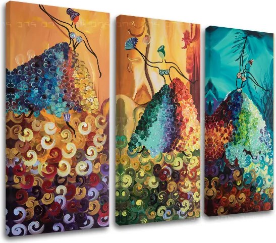 Autorská reprodukcia na plátne TANEČNICE 120x85 cm
