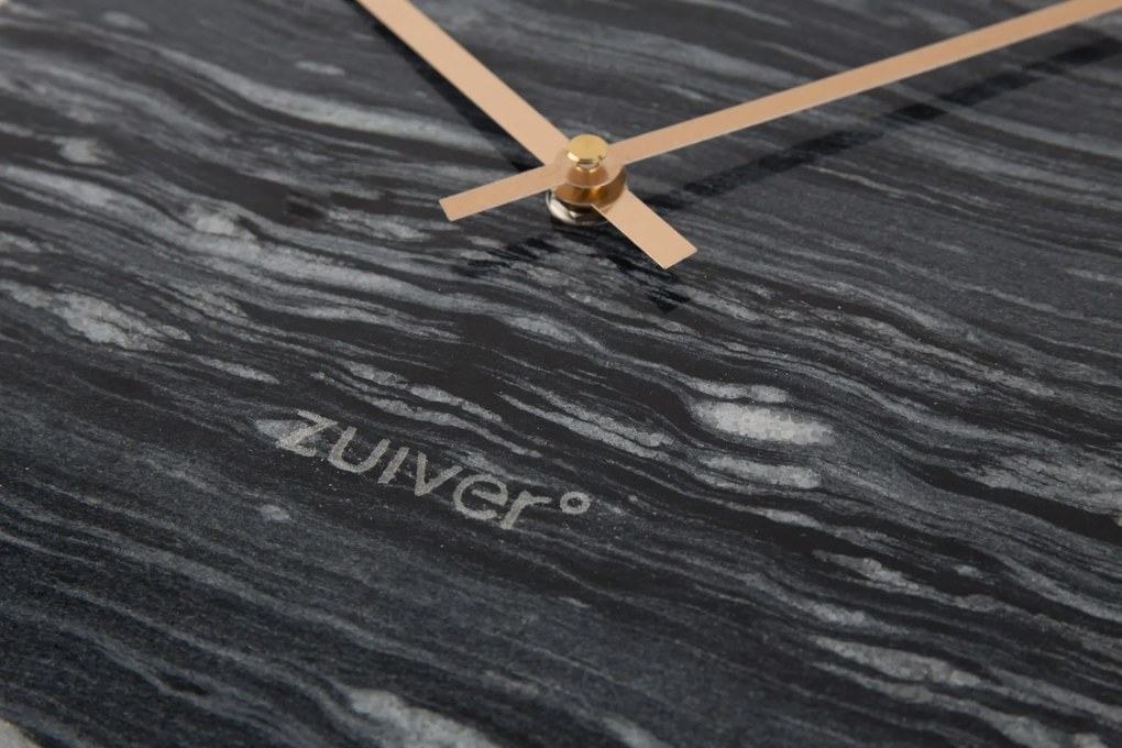 Zuiver Marble Time dizajnové hodiny - Čierna