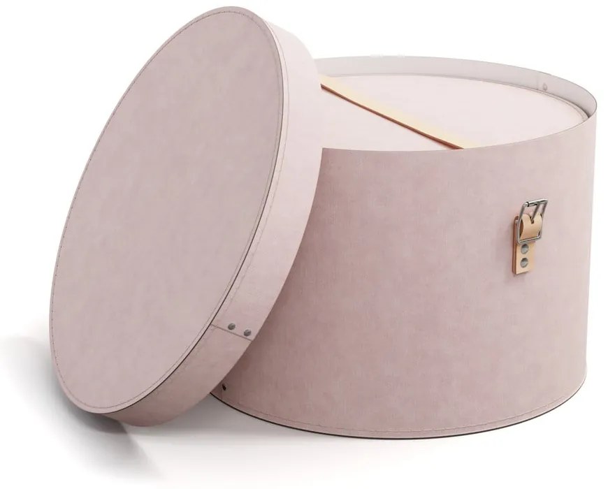 Svetloružové kartónové úložné boxy v súprave 2 ks s vekom ø 37,5x25 cm Rut Restore Paper Laminate – Bigso