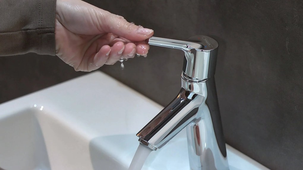 Hansgrohe Talis S, páková umývadlová batéria 80 s odtokovou súpravou, chrómová, HAN-72010000