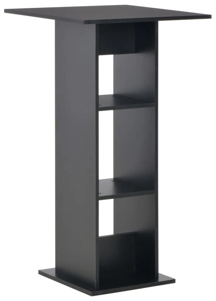 vidaXL Barový stôl čierny 60x60x110 cm | BIANO