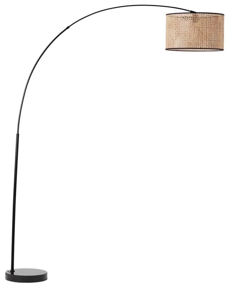 Brilliant - Stojacia lampa WILEY 1xE27/60W/230V čierna/béžová