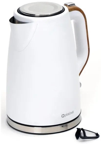 Rýchlovarná kanvica 1,7 l 2400W/230V nerez/biela