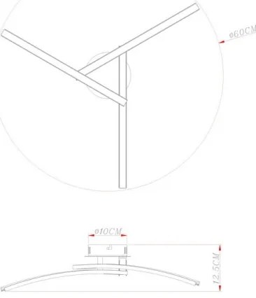 Globo 67098-18 - LED Prisadený luster TANSY 3xLED/6W/230V