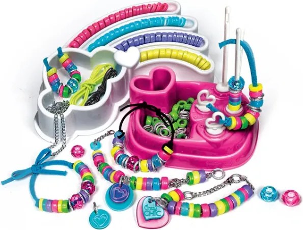 Súprava farebných náramkov s korálkami Crazy Chic Clementoni 78415