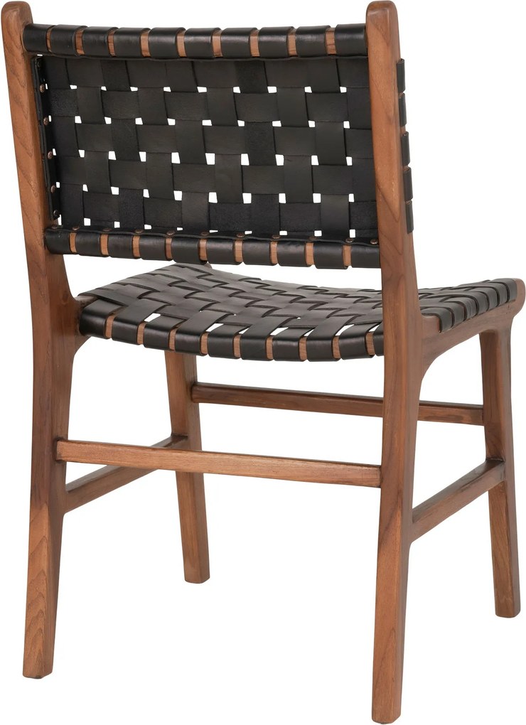 Záhradná stolička Pinmona 2 (prírodná + čierna). Akcia -10%. Vlastná spoľahlivá doprava až k Vám domov. 1146775