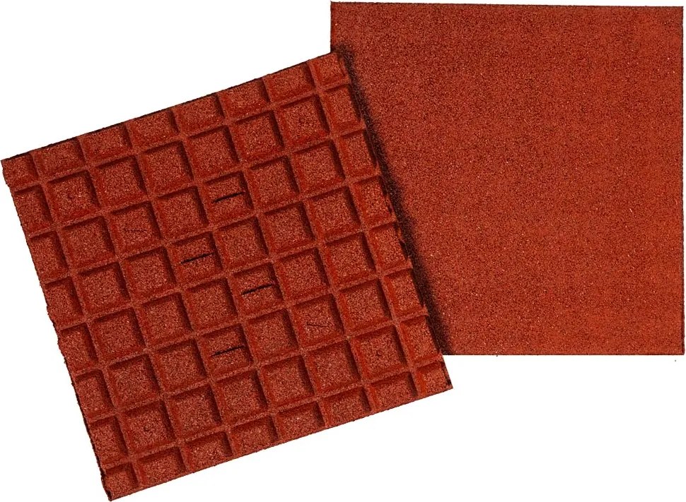 Gumová dlaždica ASLON 40 x 40 cm, červená