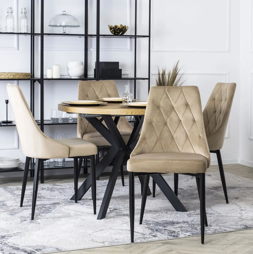 PROXIMA.store - Čalúnená jedálenská stolička CORK FARBA: béžová