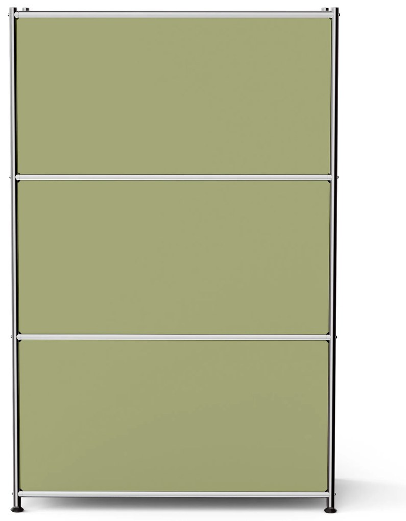 Kovová komoda »CN3« s 2 výklopnými priečinkami, pistáciová