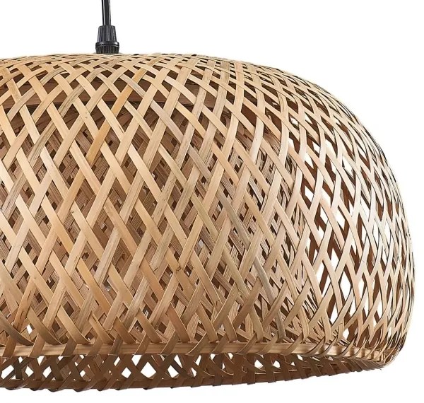 Luster na lanku KORFU 1xE27/20W/230V pr. 38 cm bambus