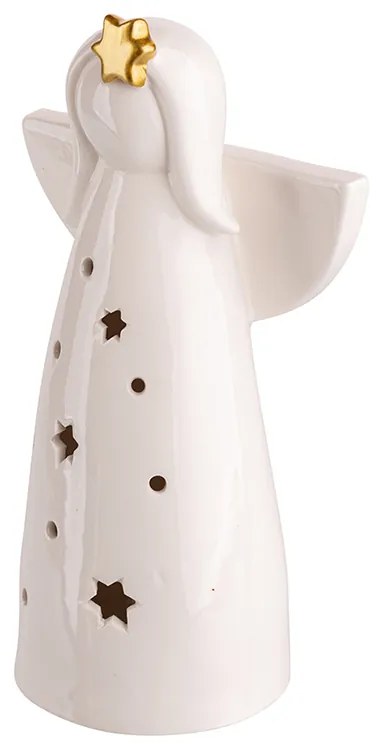 Porcelánový andel s led lampy, 20 cm, Altom