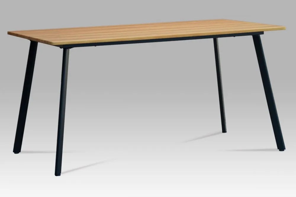 Jedálenský stôl MDT-2100 OAK divoký dub / čierna Autronic